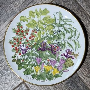 Flowers of February Plate from Franklin Porcelain